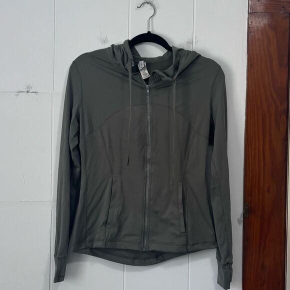 Love Tree Olive Green Fitted Athletic Jacket Size Medium - Picture 1 of 4